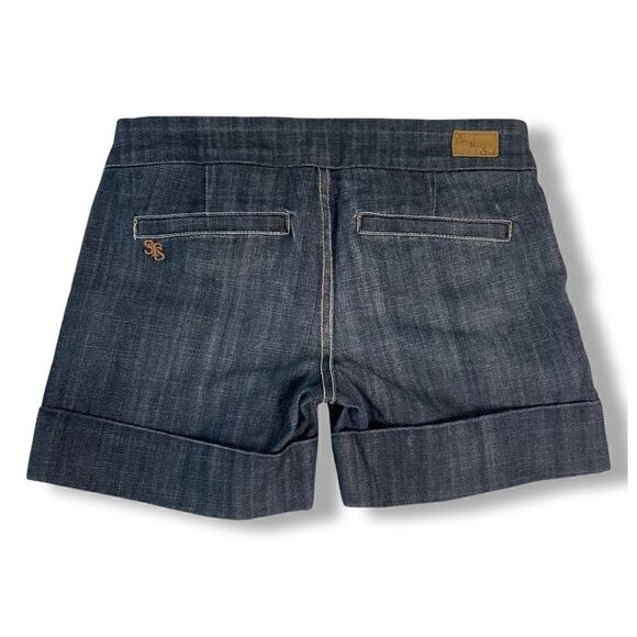 SEE THRU SOUL Cuffed Denim Shorts size 26 - Picture 4 of 9
